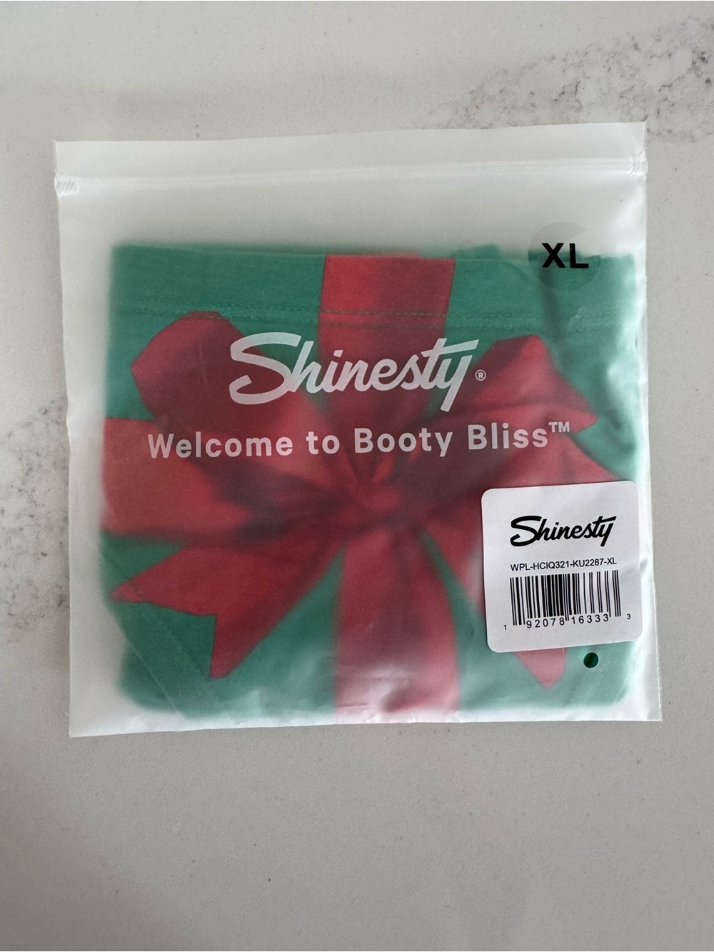 Shinesty XL Holiday Bow Bikinis- Green & Red